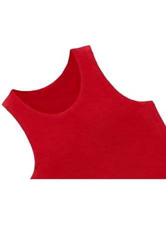 Image of Lilax Girls' Double Lined Sleeveless Basic Crop Tank Top