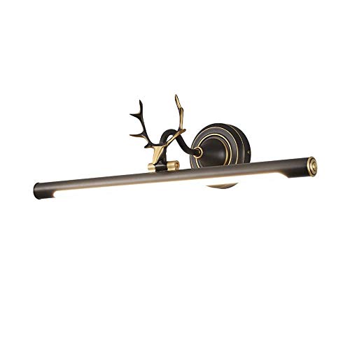 Preisvergleich Produktbild FHKBB Badezimmerleuchten LED-Kosmetikleuchte, Kupfer-Kosmetikspiegel-Lichtarm 240 Grad; Einstellbare Wandleuchte für Badezimmer Schlafzimmer Ankleide 4000K Warmweiß Licht Energiesparende