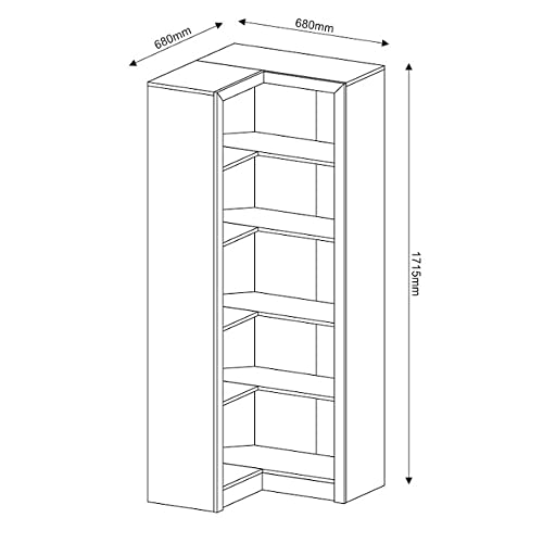 Armario Canto ME4132 Rustico