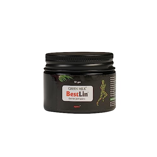 Green Milk Bestlin Advanced Pain Healing Cream | Deep Relief from Back Pain, Knee Pain, Neck Pain, Shoulder Pain & Sprains | Ayurvedic Muscle Pain Relief Cream | Non-Greasy & Quick-Absorbing Pain Relief Gel 50 g