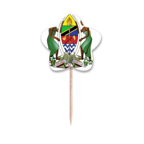 Lable cupcake picks Afrique et cure-dents drapeaux Tanzanie pour buffet - 2