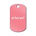 Got Lhasa Apso Engraved Keychain/GI Tag Mister Petlife #2 Pink