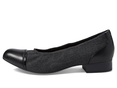 Clarks Black's Juliet Step Pump, Black Tweed Combi, 10 Medium US