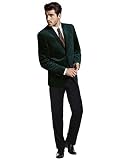 YZHEN Męska marynarka Velvet Blazer Slim Fit Blazer Party Tuxedo