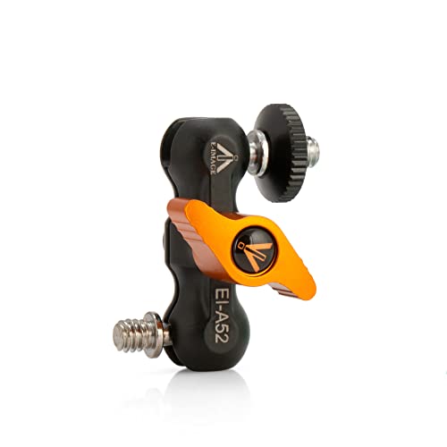 Image of E-Image EI-A52K 2.8'' Mini Friction Arm with EI-A05S Super Clamp | with 1 /4''-20 Thread 180 Adjustable Arm | for DSLR /Camera Rig /Tripod /Photography Studio | Payload 1.5kg, Black