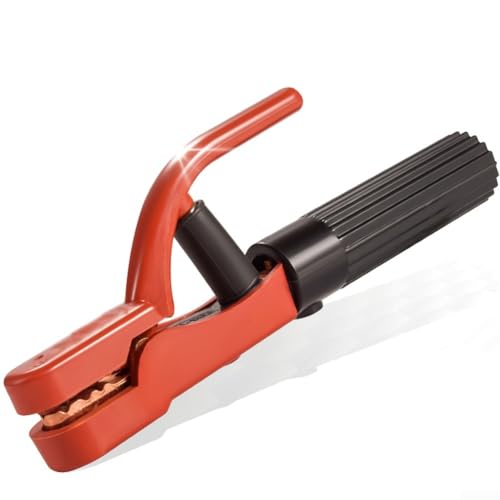 Soporte de electrodo de soldadura aislado de 300 A/800 A, abrazadera de latón robusta para una conexión eficiente de cables y fácil uso con soldadores MMA (300 A)