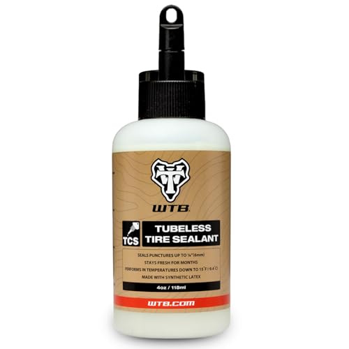 WTB Tubeless Tire Sealant, MTB, Gravel/CX, Road, Quick-Sealing, Long-Lasting, Ammonia Free Formula Works in All Conditions, Seals Punctures up to 6mm, 4 oz