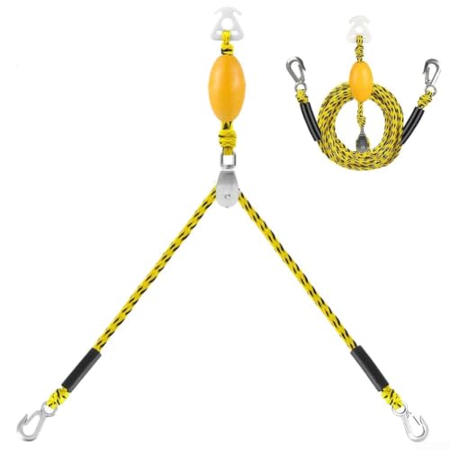 Cuerda de remolque para barco anti enredos de 17 pies para wakeboard 6