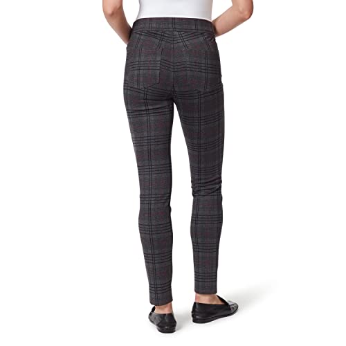 Gloria Vanderbilt Women's Avery Ponte Slim Pull on Pant, Reims Grid Plaid, 6 Short3