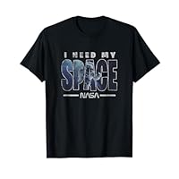 NASA I Need My Space Astronaut Silhouette Bold Classic Logo T-Shirt