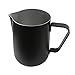 Dianoo Jarra De Leche, Taza De Leche De Acero Inoxidable, Jarra De Espuma De Buen Agarre, Jarra De Café, Máquinas De Café Espresso, Espumador De Leche Y Arte Latte, 1 Pieza (600 Ml) - Negro