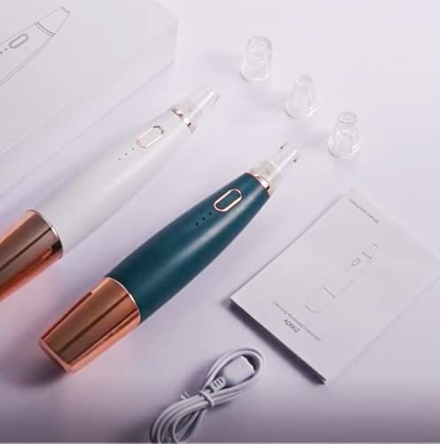 Blackhead Remover Pore Vacuum, Pore Deep Cleaning Tool,Acne Removal Kit, Rechargeable Beauty Care Instrument for Facial Cleaning,Electronic Facial Pore Cleaner with 5 Probes and 3 beauty light(White)