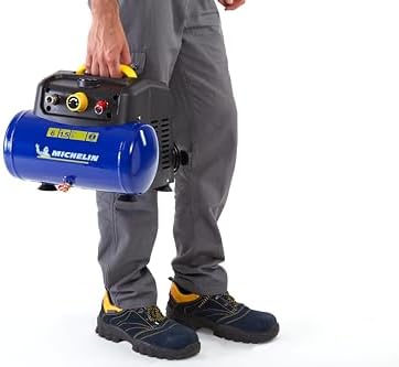 Bild 4 - Michelin MBL6 tragbarer Luftkompressor, 6-Liter ölfreier Luftkompressor + Kit (inkl. Aufblaspistole, Spiralschlauch und 3 Düsen)