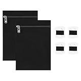 Jingmiger Bolsillos interiores para abrigo, 2 unidades, bolsas de seguridad antirrobo, bolsillos laterales cosibles para chaqueta con cremallera y 4 bobinas de hilo, para protección de pasaporte