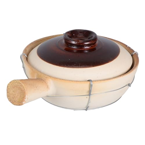 TOPBATHY Cazuela De Barro Tradicional Para Cocinar Sopa y Guiso Mexicana Utensilios De Cocina Para y Arroz Para Banquetes Casa