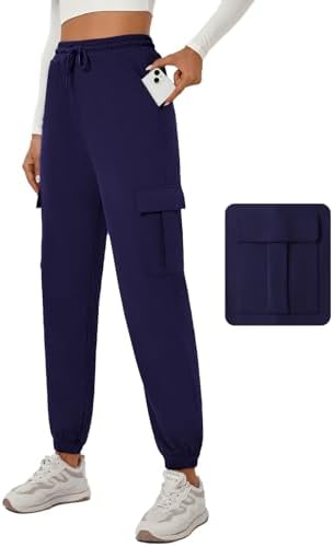 YOYOYOGA Women's Joggers Pants Pockets Sweatpants Drawstring High Waisted Sweatpants Lounge Workout Running Track Pants