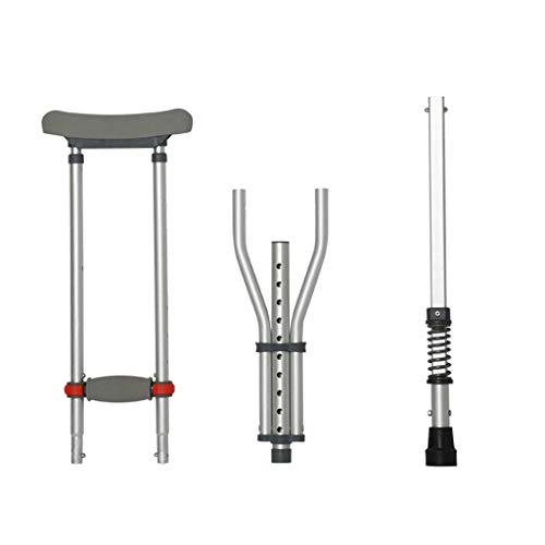 Muletas Plegables para Adultos con Resorte Amortiguador, cómoda muleta médica con Doble Amortiguador, Altura Ajustable, aleación de Aluminio Keep it in Mind