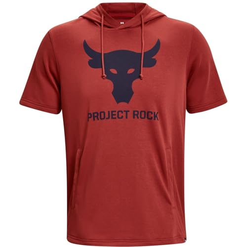 Under Armour Men's Project Rock Charged Cotton Short Sleeve Hoodie2