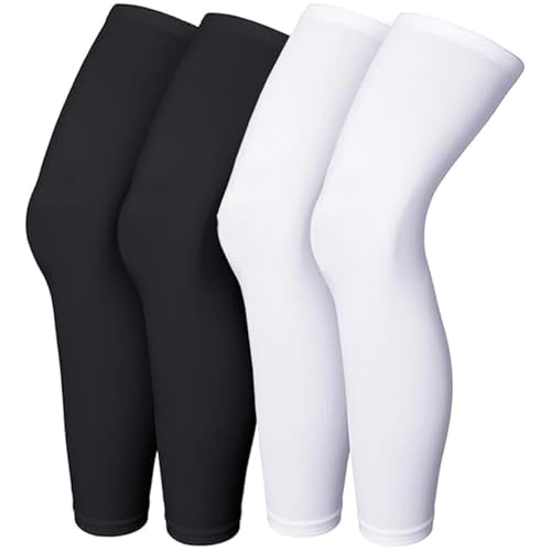 Luwint Leg Sleeves for Kids and Adults, Leg Compression Sleeves UV Protection for Football, Basketball, Soccer, Volleyball, Sports Accessories, 2 Pairs