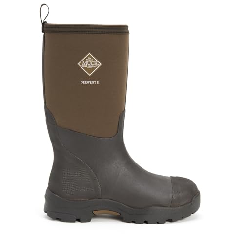 4 mm CR Flex-foam Muck Boots MB Derwent II Stivali di Gomma Neri/Bark Wellington - EUR 41