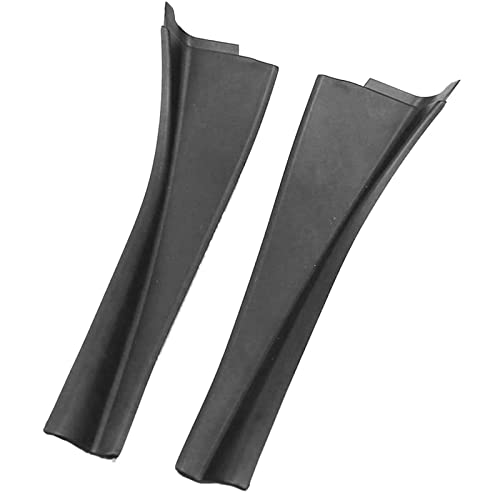 Coche delantero del parabrisas limpiaparabrisas tapa de ajuste de agua Deflector de agua Placa de capucha izquierda derecha/ajuste for Nissan Qashqai J10 2008-2015 (Color : Black) Cover