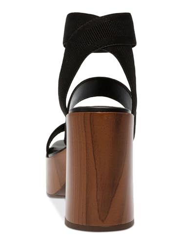 Wild Pair Womens Scarlitt Faux Leather Ankle Strap Pumps Black 8.5 Medium (B,M)2