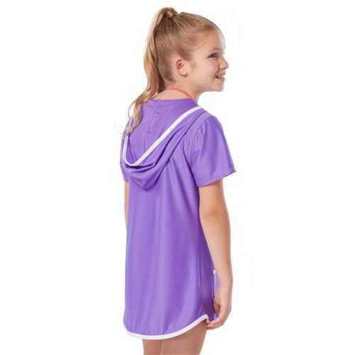 Free Country Girls' Hooded Kangaroo Cover Up (Ultraviolet, XS(5/6))3