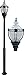 DABMAR LIGHTING INC GM8035-VG Fixture,Acorn,8035,VG,Clear Top