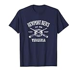Newport News VA T-Shirt Vintage Nautical Boating Tee