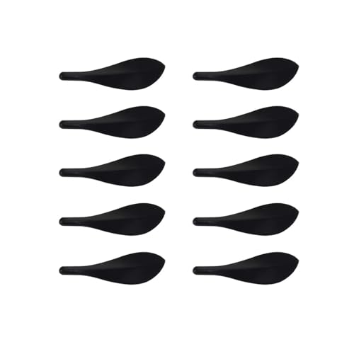 ZAANHA 10pcs Black Leaf Pull Handles 3.5 inch Cabinet Door Handle, Drawer Pulls Vintage Knob Handle Knobs Cabinet