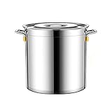 sdSDGrw Edelstahltopf, Gemüsetopf aus Edelstahl 304, hohe Kapazität, geeignet for Verschiedene Wärmequellen(45 * 45cm)