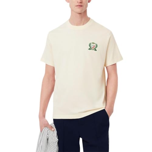 Lacoste Men's Classic Fit Made in France Graphic T-Shirt, Brown, X-Large - Main Image