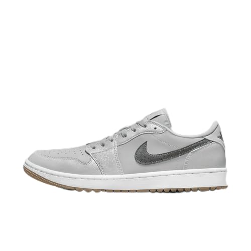 Air Jordan 1 Low G Golf Shoes (DD9315-006, Wolf Grey/White/Gum Medium Brown/Iron Grey) Size 7