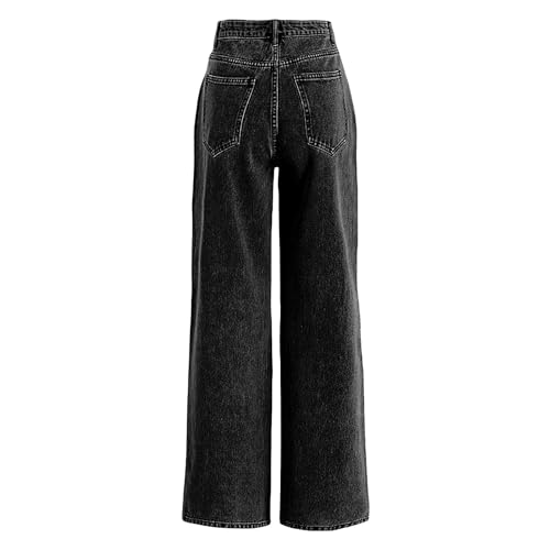 Women Wide Leg Jeans Baggy Ripped Boyfriends Jeans Loose High Waist Denim Pants Distressed Trendy Y2k Pants with Pocket3