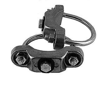 STOPSignsAndMore - U-Clamp Sign Hardware - For 2-3/8" diameter round posts (one pair)