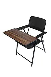 Hari Enterprise Mavic Folding Study Chair with Cushion & Adjustable Writing Pad - Black_for All Age(Black)