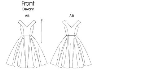 Vogue Patterns V1172 Misses'/Misses' Petite Dress And Belt, Size Ee (14-16-18-20) #TOP2