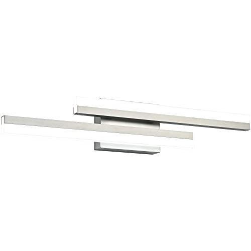 Image of PRESDE 24 Inch Vanity Light Brushed Nickel Bathroom Light Fixtures Over Mirror LED Modern Bath Lighting Bar Dimmable