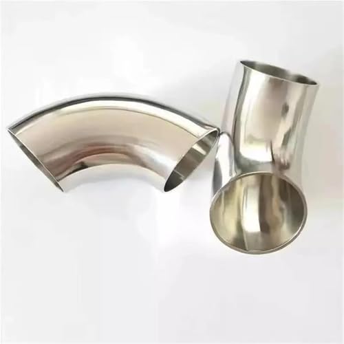 Coude 90 degrés d'échappement 63mm soudure inox 1.5mm épaisseur constante