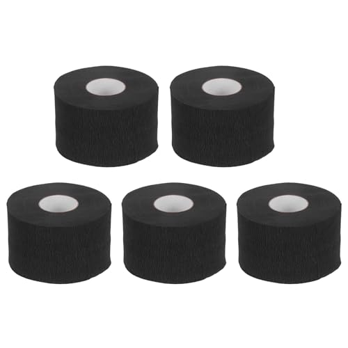 Bandes de cou en papier noir jetables pour protéger la nuque lors de la coupe en salon