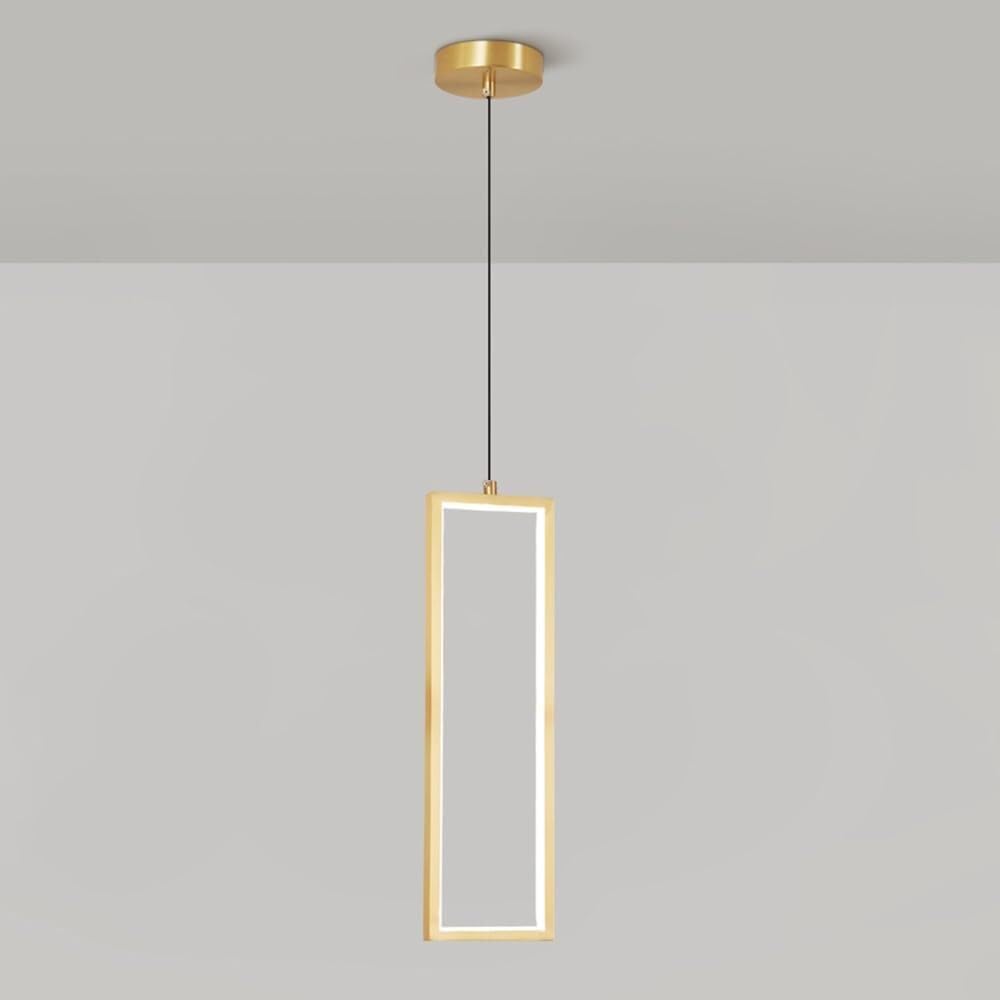 Lustre à hauteur réglable et plafonnier LED moderne rectangulaire