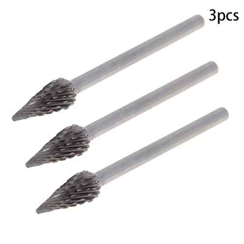 Fresas rotativas de carburo de tungsteno Auniwaig 3 piezas miniatura 3