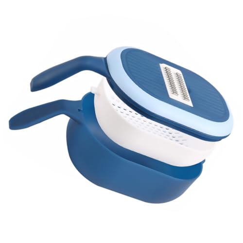 Cabilock 1pc Veggie Chopper Carrot Grater Slicer and Cutter Dicer Onion Vegetable Shredder Ingredients Separator Egg White Separator Blue Plastic