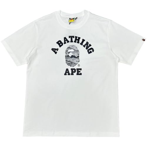 FDTURES 25ss Nuovo Trendy BAP Classico Shark Ape Uomo Uomini E Donne Doppio Filato Casual Manica Corta T-Shirt Top-color1||S FDTURES 25ss Nuovo Trendy BAP Classico Shark Ape Uomo Uomini E Donne Doppio Filato Casual Manica Corta T-Shirt Top-color1||S