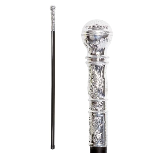 P'TIT CLOWN - 38700 - Canne avec Pommeau Décoré - King's Cane - Accessoire de Déguisement Roi,...