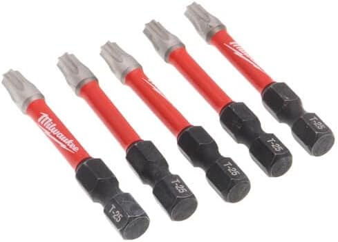 2" T25 Shockwave Impact Torx Bit (5 Pack)