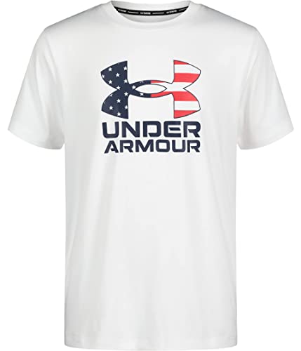 Under Armour Boys Short Sleeve Rashguard t-shirt anti-UV blanc taille 4 ans