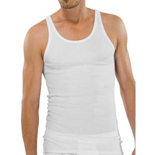 Schiesser Herren Unterhemd 2 er Pack 005051-100, Gr. 9 (3XL), Weiss