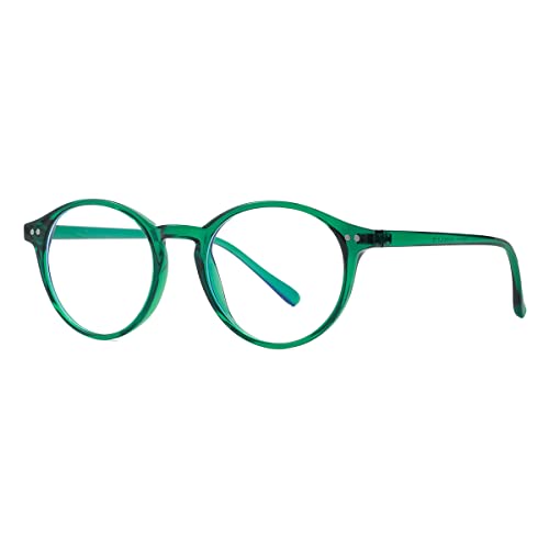 Image of Blue Light Glasses for Men Women, Vintage Round Frame Eyeglasses | Blue Light Blocking Glasses, Lightweight TR90 Frame, Work Gaming Daily Screen Office Computer Use