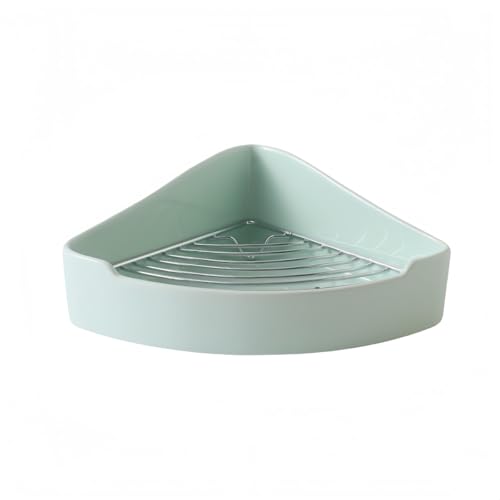 【Ohrin】ペット トイレ うさぎ トイレ うさぎ・チンチラ用陶器トイレ 三角形 金網スノコ付き 3 色展開 飼育ケージ内装向け 固定機能付き トレーニングに最適 清潔維持に優れ (若草色)